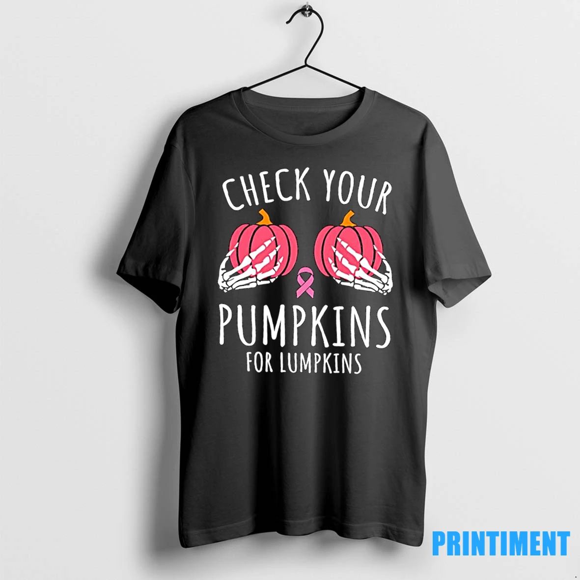 Check Your Pumpkins For Lumpkins Breast Cancer Awareness In October Tshirts Sweater