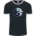 Yin Yang Glitch Yoga Meditation SCI-FI MMA Mens Ringer T-Shirt FotL