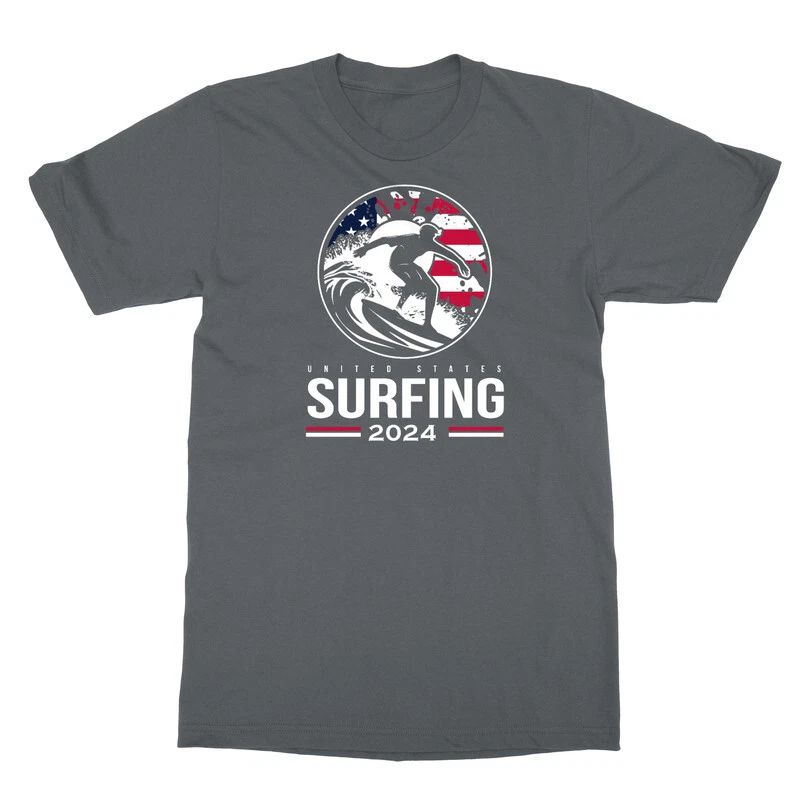 USA Surfing Sport Glory - 2024 Summer Games Fan Unisex T-Shirt