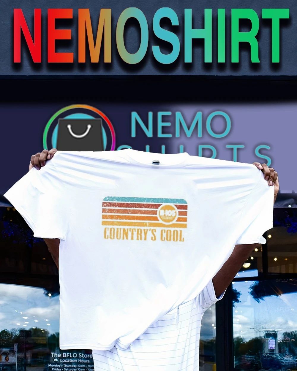 B-105 Cincinnati’s Country Retro Country’s Cool shirt