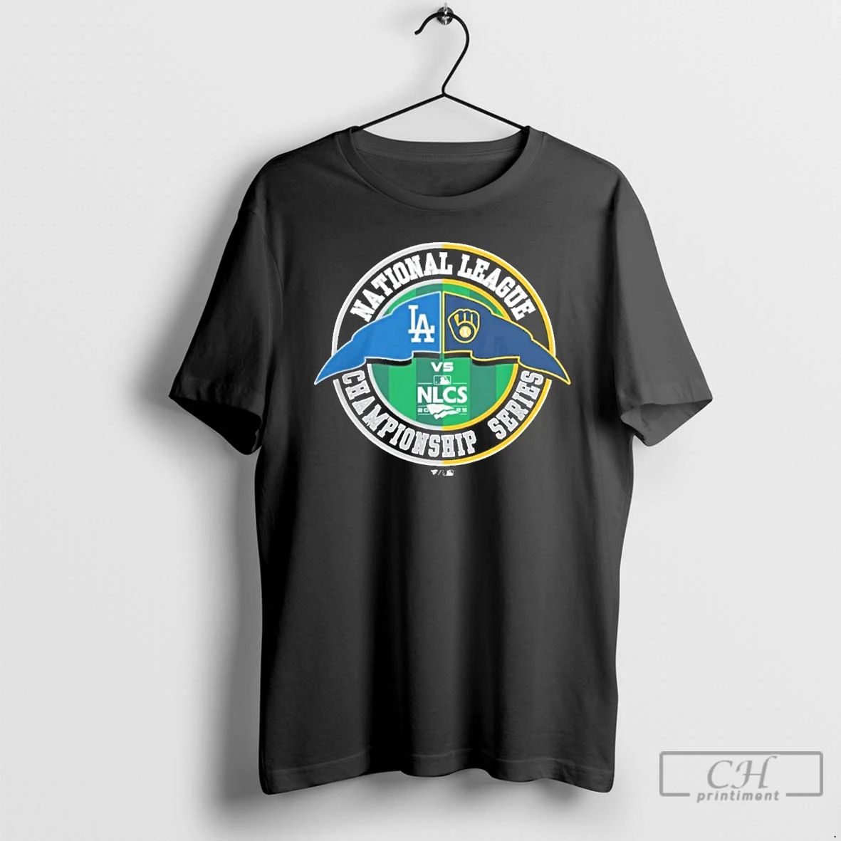 Classic Los Angeles Dodgers Vs Milwaukee Brewers 2022 Nlcs National League Matchup Baseball T Shirts