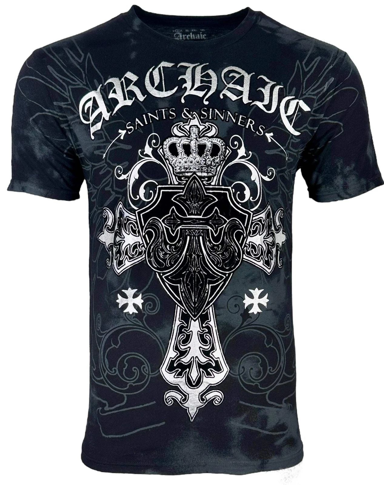 Archaic by Affliction Men's T-Shirt Sinestro Biker Cross Tattoo S-5XL