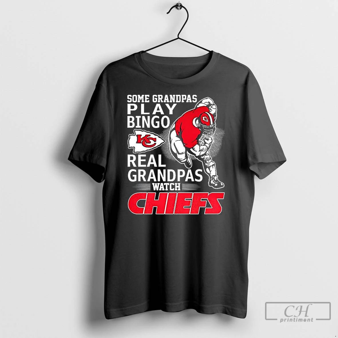 Classic Some Grandpas Play Bingo Real Grandpas Watch Kansas City Chiefs Football Mascot