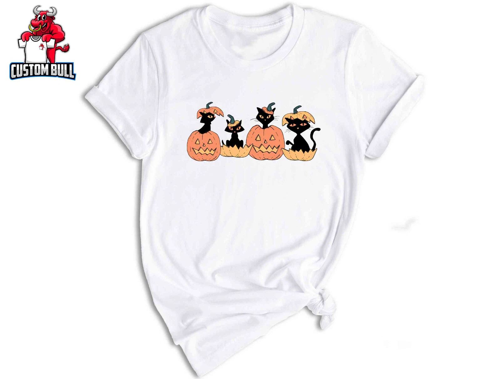 Cute Halloween Cats Shirt, Halloween Cat Shirt, Retro Cat Shirt
