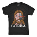 Mens Funny T Shirts Ill Be Back Jesus Sarcastic Relgious Graphic Novelty Tee For