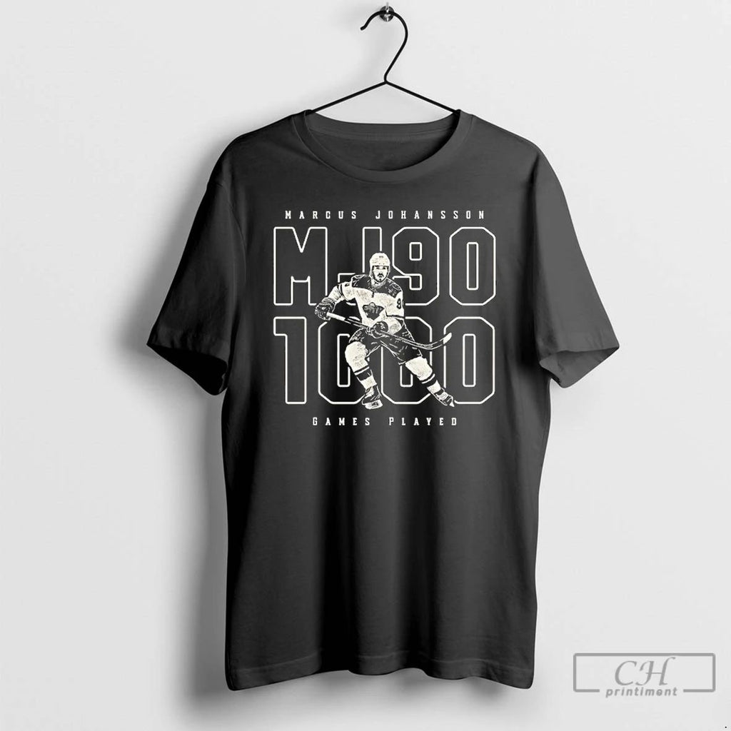 Premium Marcus Johansson Mj90 1000 Games Played Hockey Player T Shirts