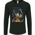 Cat Wars Funny Sci-Fi Mens Long Sleeve T-Shirt