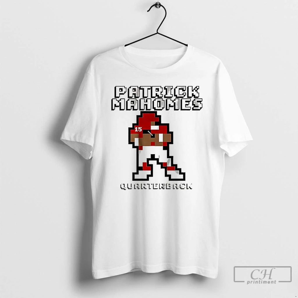 Classic Patrick Mahomes Kansas City Chiefs Football Retro Baller 8 Bit T Shirts