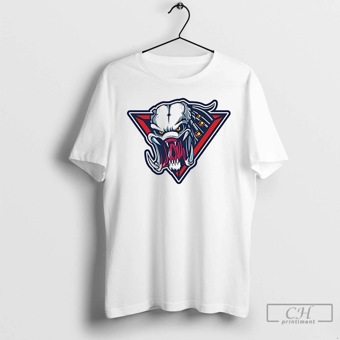 Classic Nashville Predators X Predator Halloween Logo T Shirts