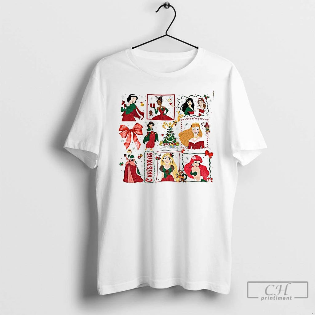 Classic Princess Movie Christmas Holiday Lights Merry Christmas T Shirts