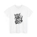 Cartoon Demon Skull T-Shirt | Smoking Skull Graphic Tee, Cool Style, Street Wear
