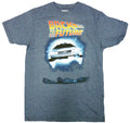 Back to the Future Blue Future Adult T-Shirt - Fantasy Science Fiction Movie T