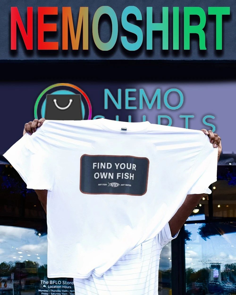 Find Your Own Fish Afico Any Fish Any Water shirt