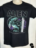 NWT Alien Outer Space Nightmare T-Shirt Adult Small Black SS Nebula