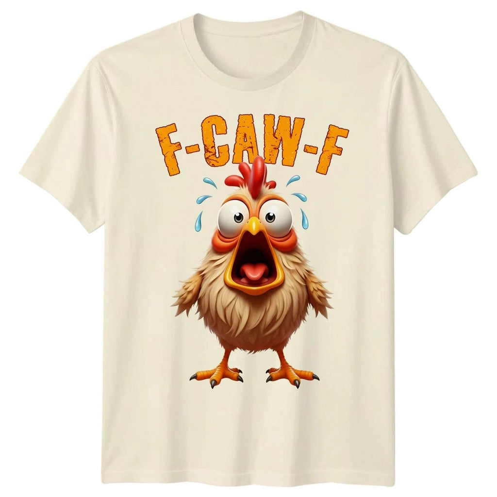 F-CAW-F Sarcastic Chicken Meme Tee Funny Gothic Halloween T-Shirt Adults Kids #8