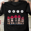 Funny Cat DEVO Band Gift For Fan Black All Size Shirt