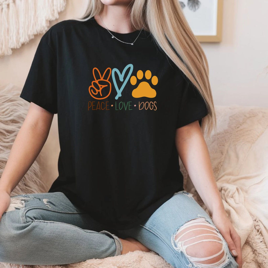 Peace Love Dogs Shirt,  Dog Lover Gift Shirt,  Inspirational Shirt.