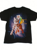 Inspired Men's T Shirt Finn Jake In Space Design 100% Cotton Comfortable Fashion