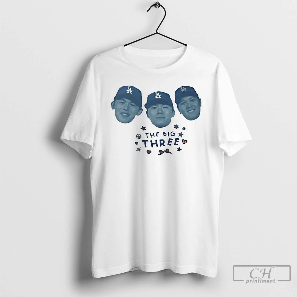 Premium The Big Three Dodgers Players Ws Champions T Shirts