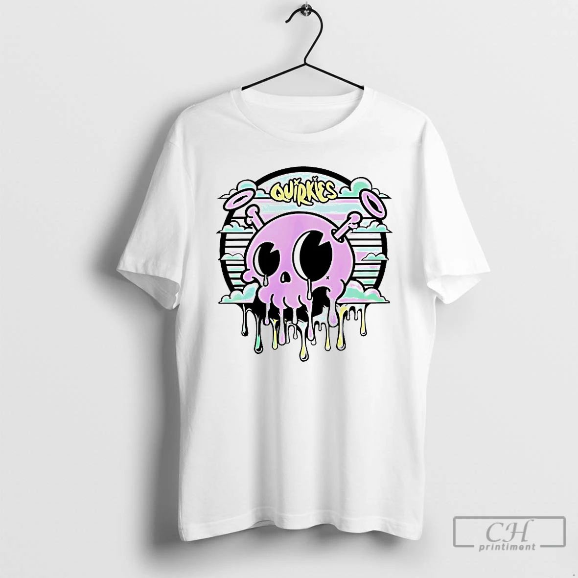 Classic Skull Quirkies Ethereum T Shirts
