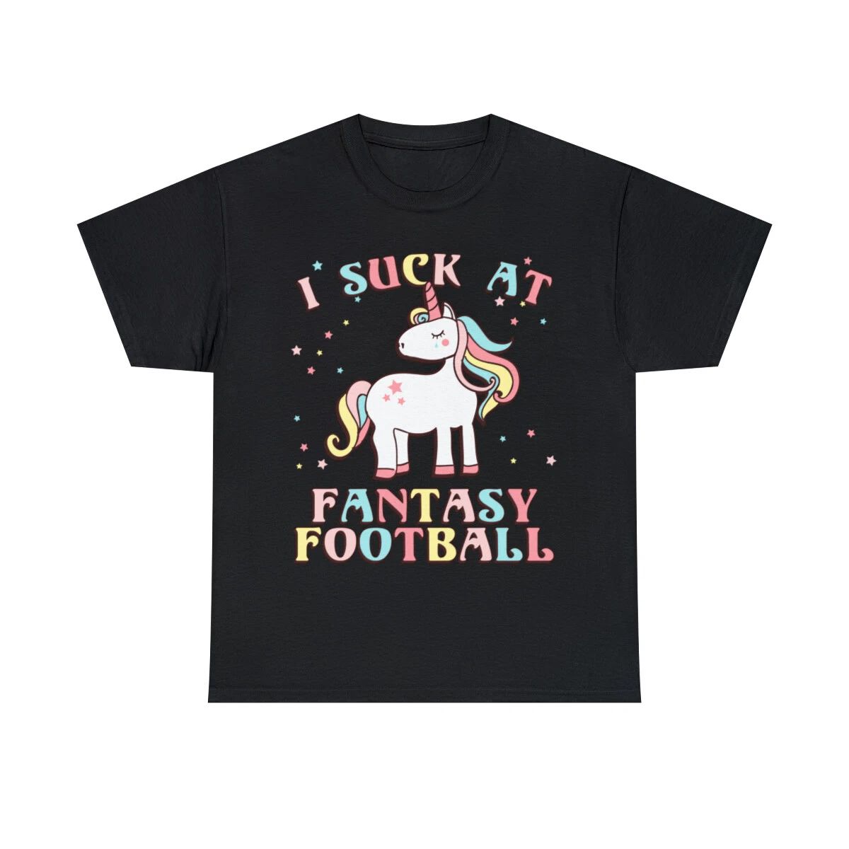 I Suck At Fantasy Football Graphic Tee Shirt, S-5XL