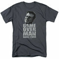 Alien Game Over Man T Shirt Mens License Movie Sci-Fi Horror Tee Charcoal