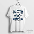 Classic Dodgers 24 25 Back To Back World Series Champions Since 1958 T Shirts
