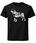 Rottweiler Dog Silhouette Breed Lover T-Shirt Canine Graphic Unisex Tee