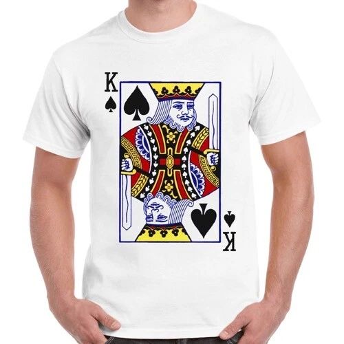 King Playing Card Logo Vintage Ideal Gift Cool Unisex Retro T Shirt 218