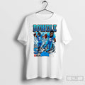 Classic Rico Dowdle Carolina Panthers Football 2025 Number 5 Skyline T Shirts