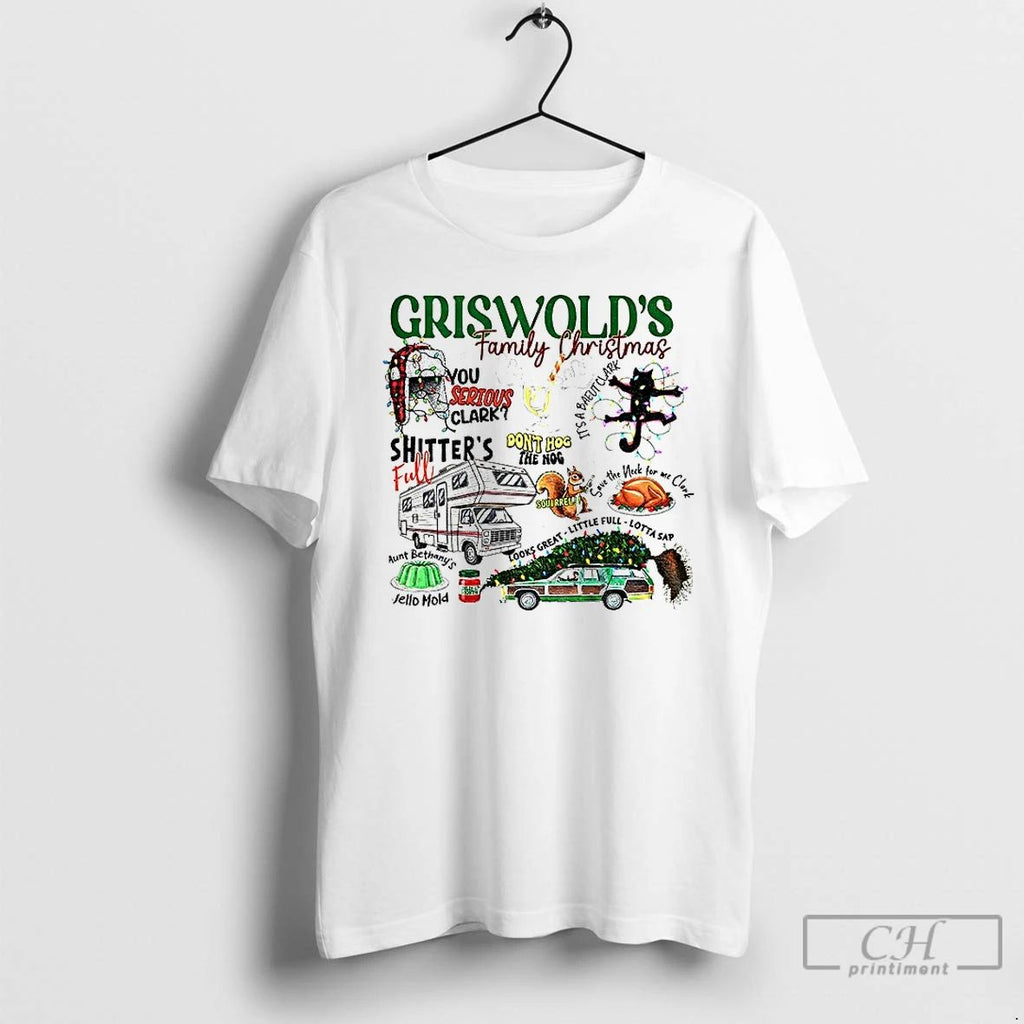 Classic Griswolds Family Christmas You Serious Clark Dont Hog The Nog Merry Christmas T Shirts