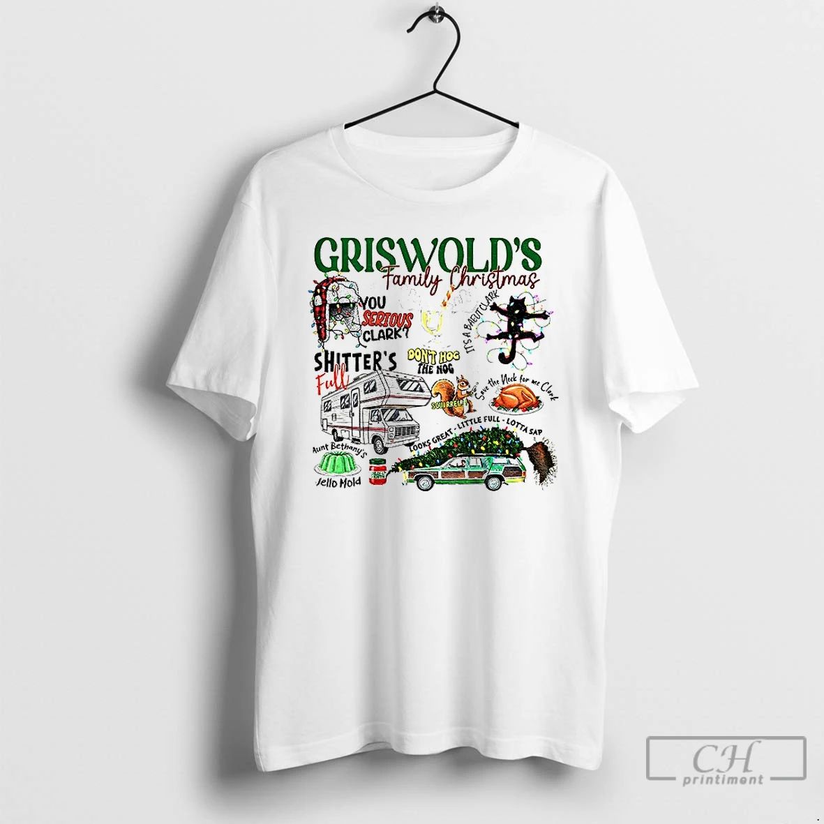Classic Griswolds Family Christmas You Serious Clark Dont Hog The Nog Merry Christmas T Shirts