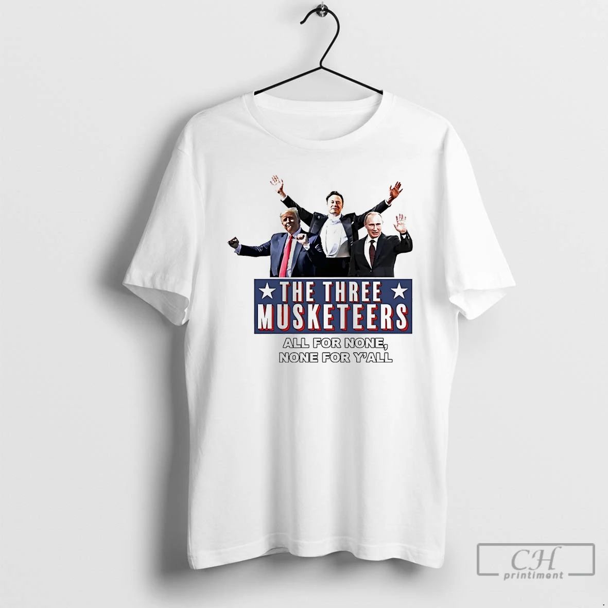 Classic The Three Musketeers All For None None For Yall T Shirts