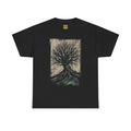 Ethereal Tree Design Unisex Heavy Cotton Tee, Nature Lover Shirt, Gift Idea