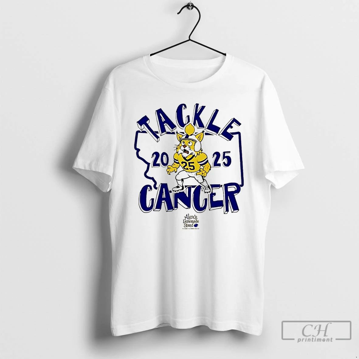 Premium Tackle Cancer 2025 Fundraiser Mascot T Shirts