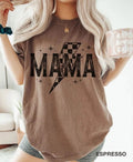 Lightning Bolt Mama Comfort Tee Boho Trendy Soft Cotton Relaxed