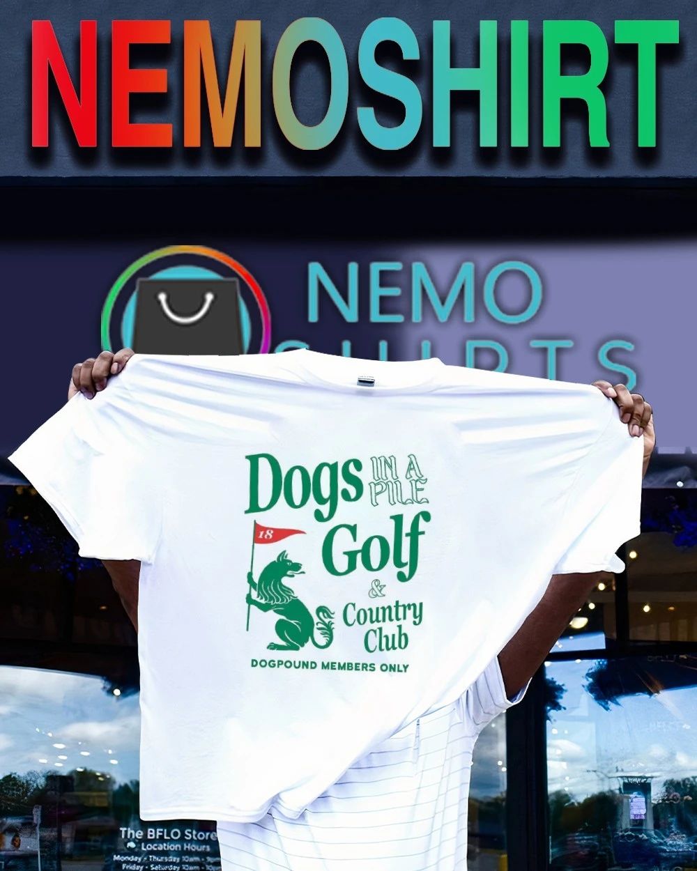 Dogs In A Pile Golf and Country Club shirt