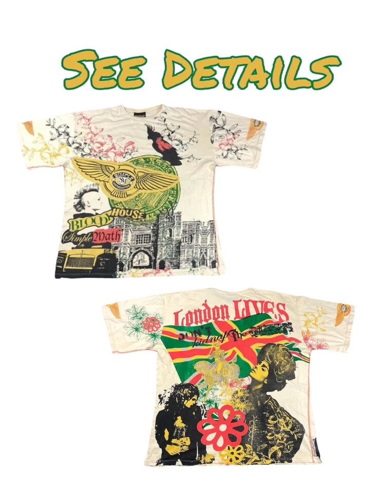 Simple Mathematics Men’s AOP Allover Print T-Shirt London Lives Size 29”x31”