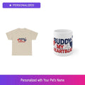Custom Shih Tzu Paw Print Gift Set Shirt Mug Personalized Pet Name Bundle