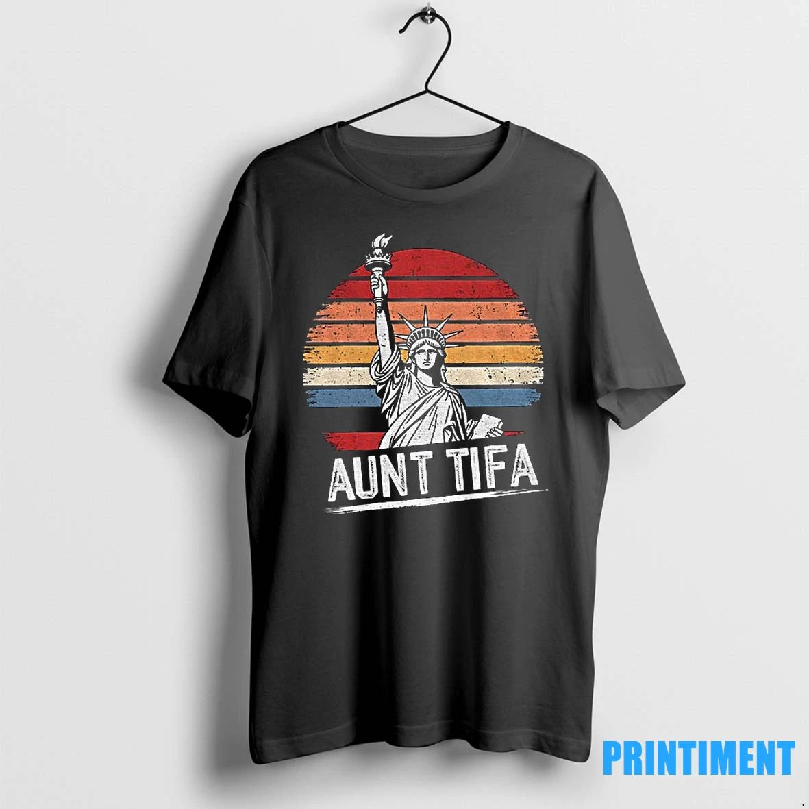Aunt Tifa Fight Fascists Statue Of Liberty Retro Tshirts Sweater