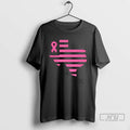 Trending Texas Stripes Of Strength Pink Ribbon T Shirts