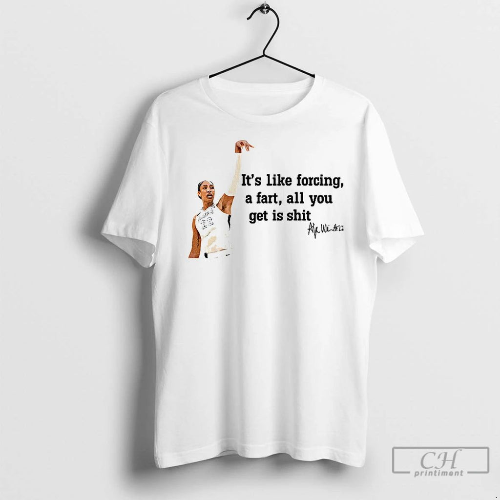 Classic Aja Wilson Las Vegas Aces Its Like Forcing A Fart All You Get Is