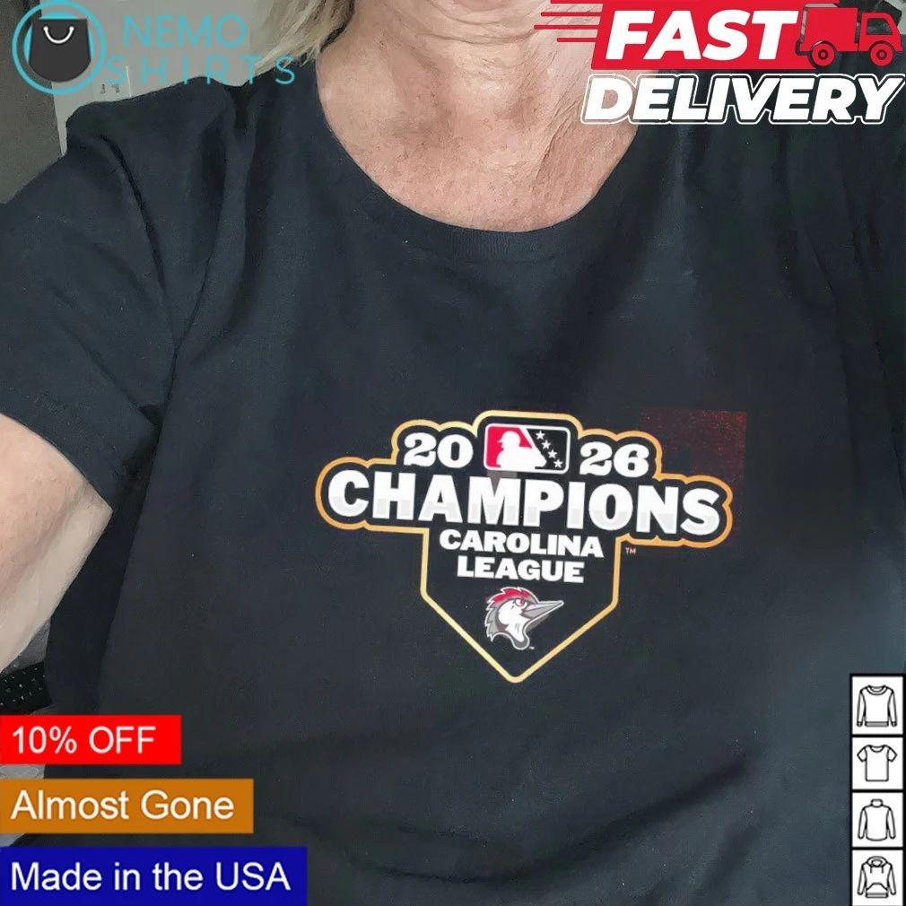 2026 Carolina League Champions Fayetteville Woodpeckers shirt