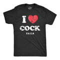 Mens I Heart  Tails T Shirt Funny Alcohol Drinking Lovers  Joke Tee for
