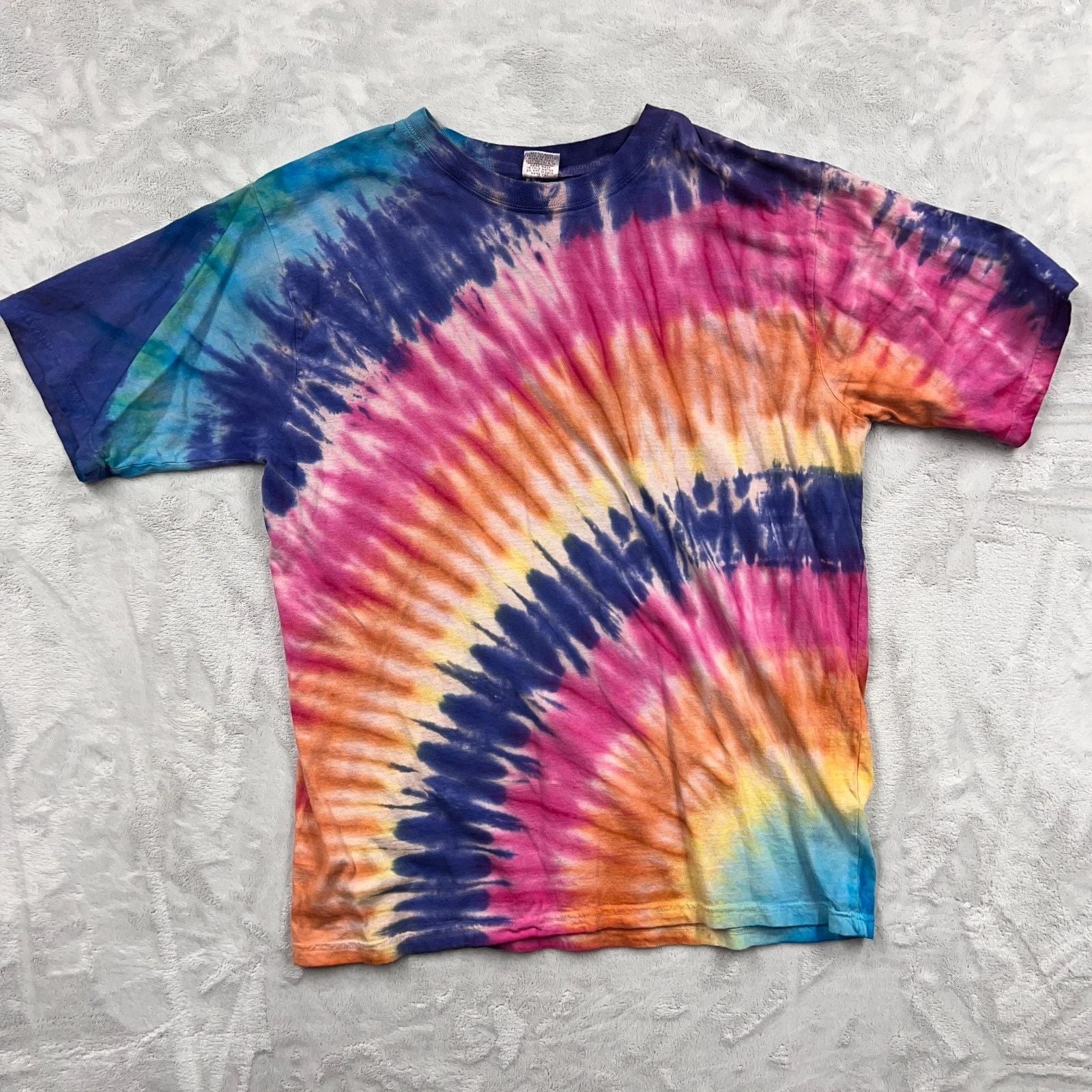 Gypsy Rose Tie Dye T-Shirt Vintage Style Size Large Boho Hippie Retro Tee
