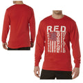 Long Sleeve R.E.D. (Remember Everyone Deployed) Athletic Fit T-Shirt