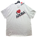 Aruba Shirt Mens Extra Large Beachy Coastal Souvenir Sticker Everyday Streetwear