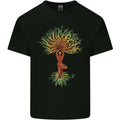 Yoga Tree Man Meditation Mens Cotton T-Shirt Tee Top