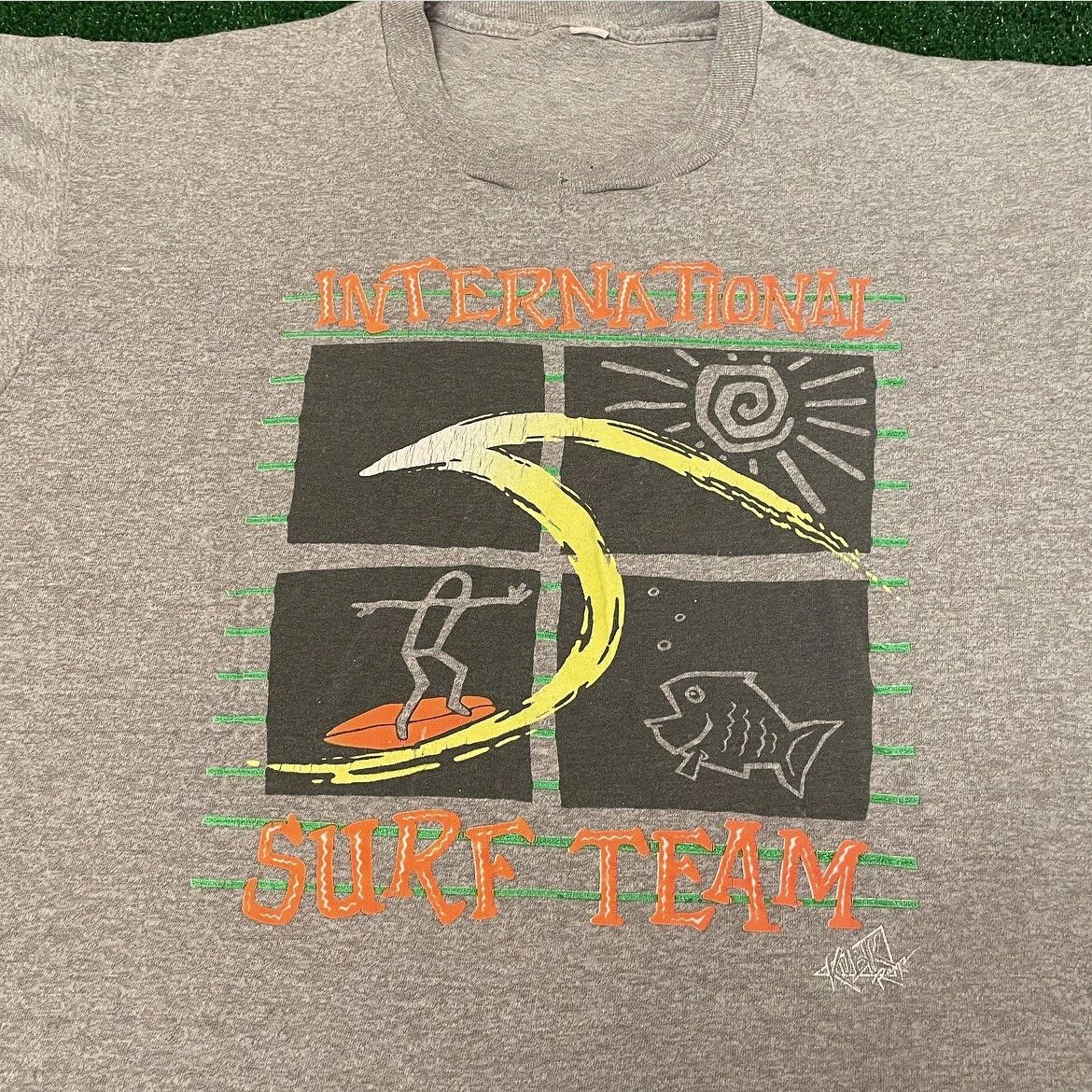 VTG 80s 90s Surf Team International Rare Vintage Shirt Mens Size M