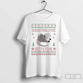 Classic Overstimulated But Festive Opossum Christmas Ugly T Shirts